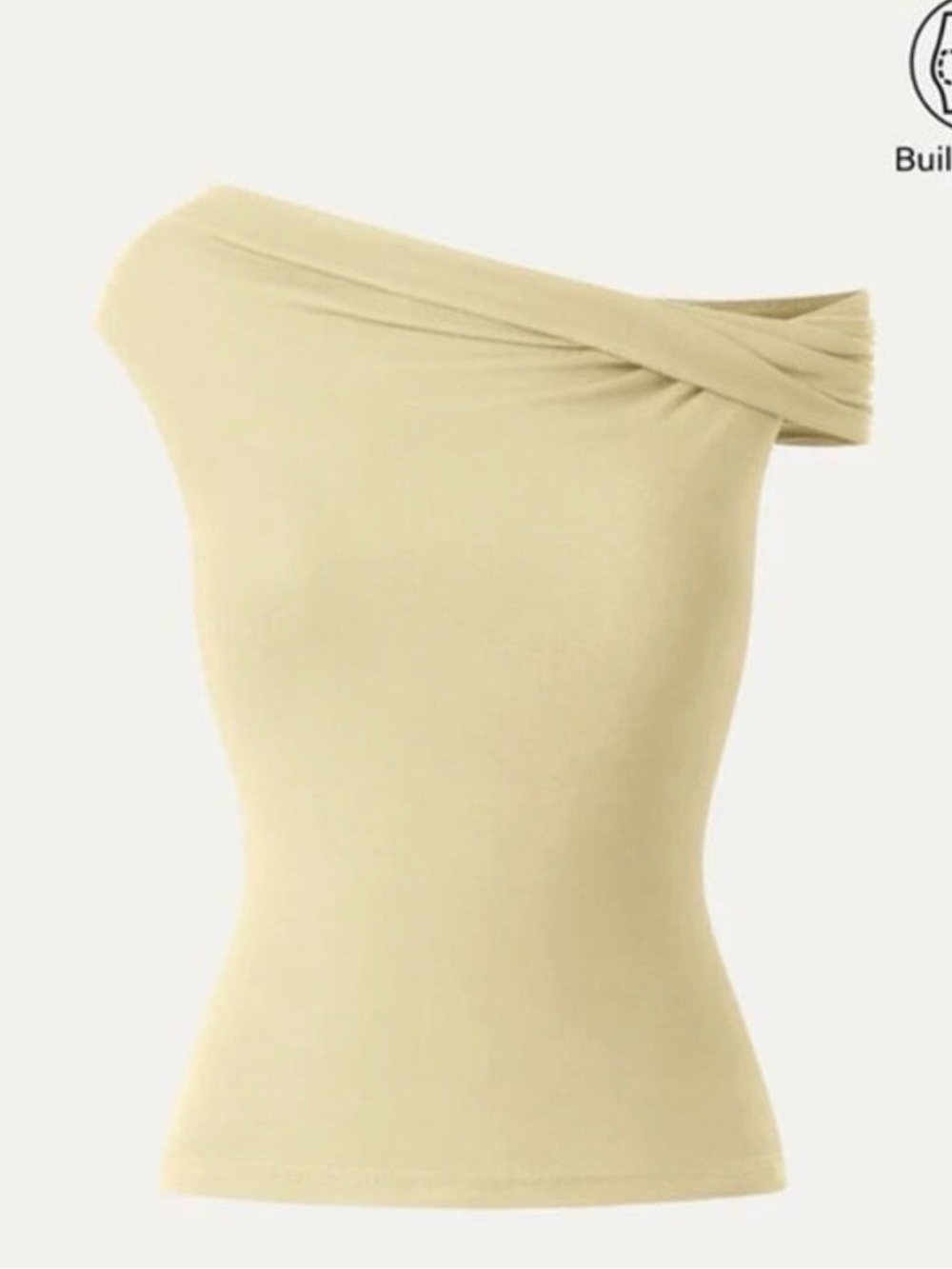 OGL Top Size S NEW Eco-SkinKiss Multi-wear Versatile Necklines Brami Top Yellow